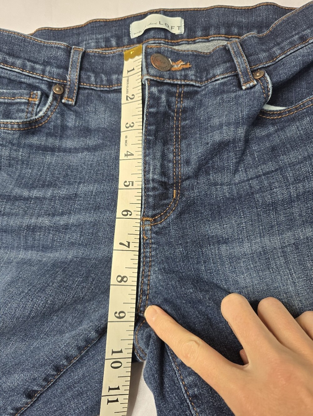 LOFT mid-rise bootcut jeans - Picture 6 of 9
